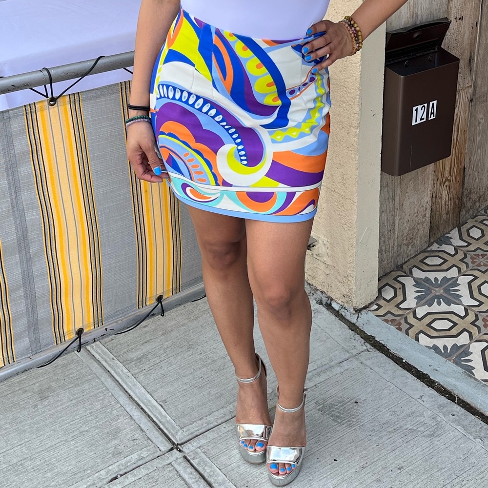 Zara print skirt